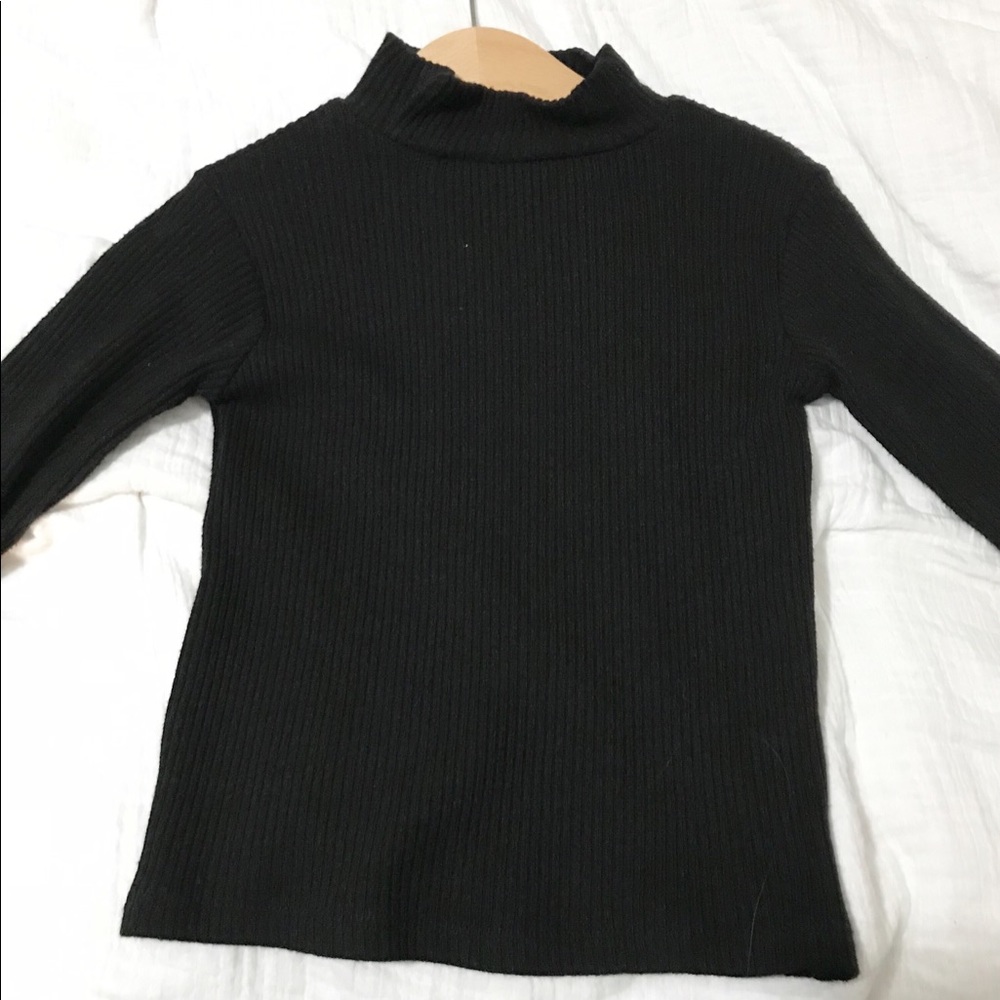 Zara baby toddler black long sleeve shirt
